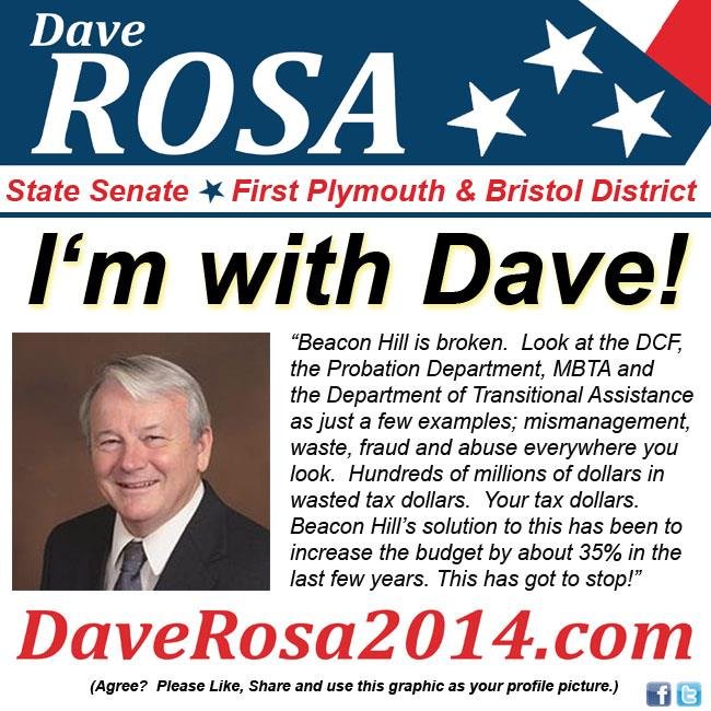 DaveRosa2014's profile picture. State Senate candidate, 1st Plymouth & Bristol district. Iraq Veteran, MBA, Catholic, Proud Republican, Parks Commissioner #Dighton.