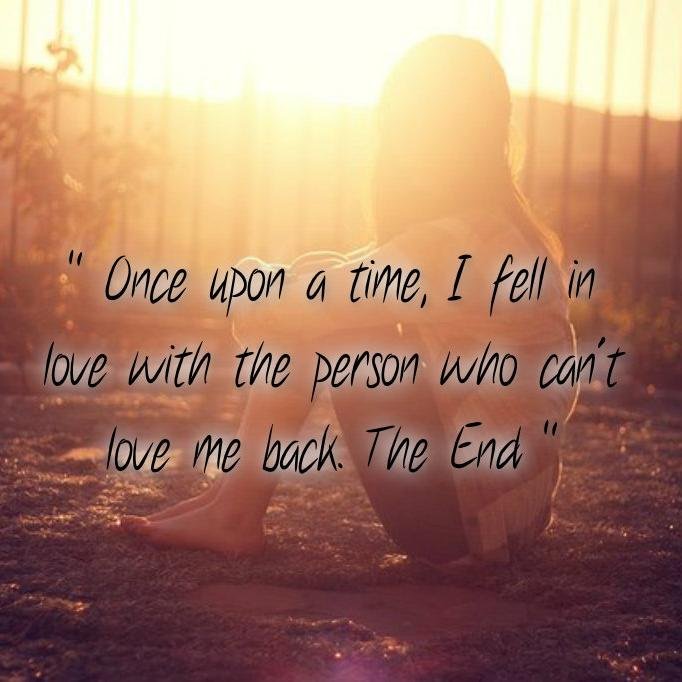 The hardest thing to accept is loving someone and knowing they'll never love you back.