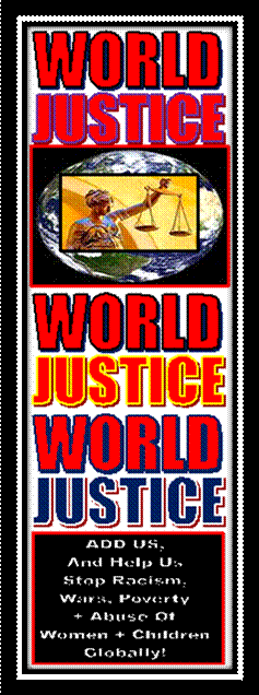 One way to usher peace + happiness in the world is to correct all the injustices that had been done to some human races especially native Americans + Africans