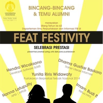 Forum Sharing dan Networking Ikatan Sarjana Ilmu Perpustakaan dan Informasi Indonesia | Outstanding World of Librarianship: the talkshow | Oktober 21, 2014.