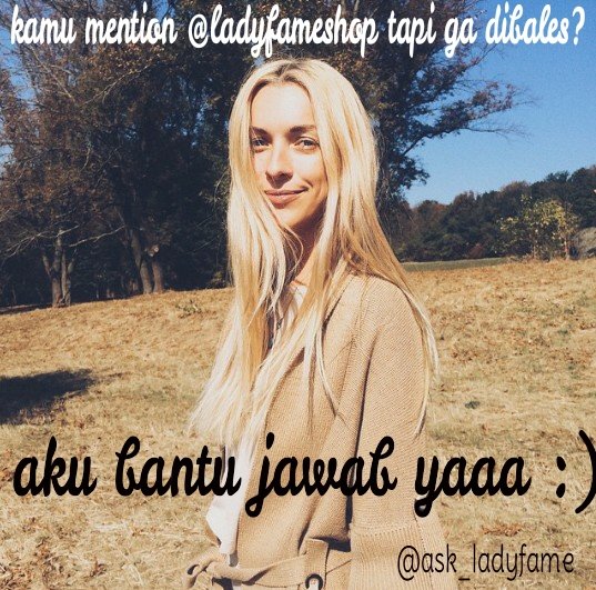 Secondary official account of @ladyfameshop ♥  Menjawab semua pertanyaan tentang ladyfameshop dan productnya ♥ WE ARE HERE FOR YOU DEAR :)