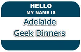 adelaidegeek's profile picture. Twitter account for the meet up group Adelaide Geek Dinners!