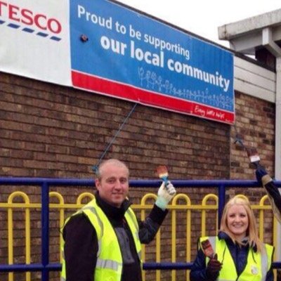 Tesco Rugeley Community Page using our scale for good.