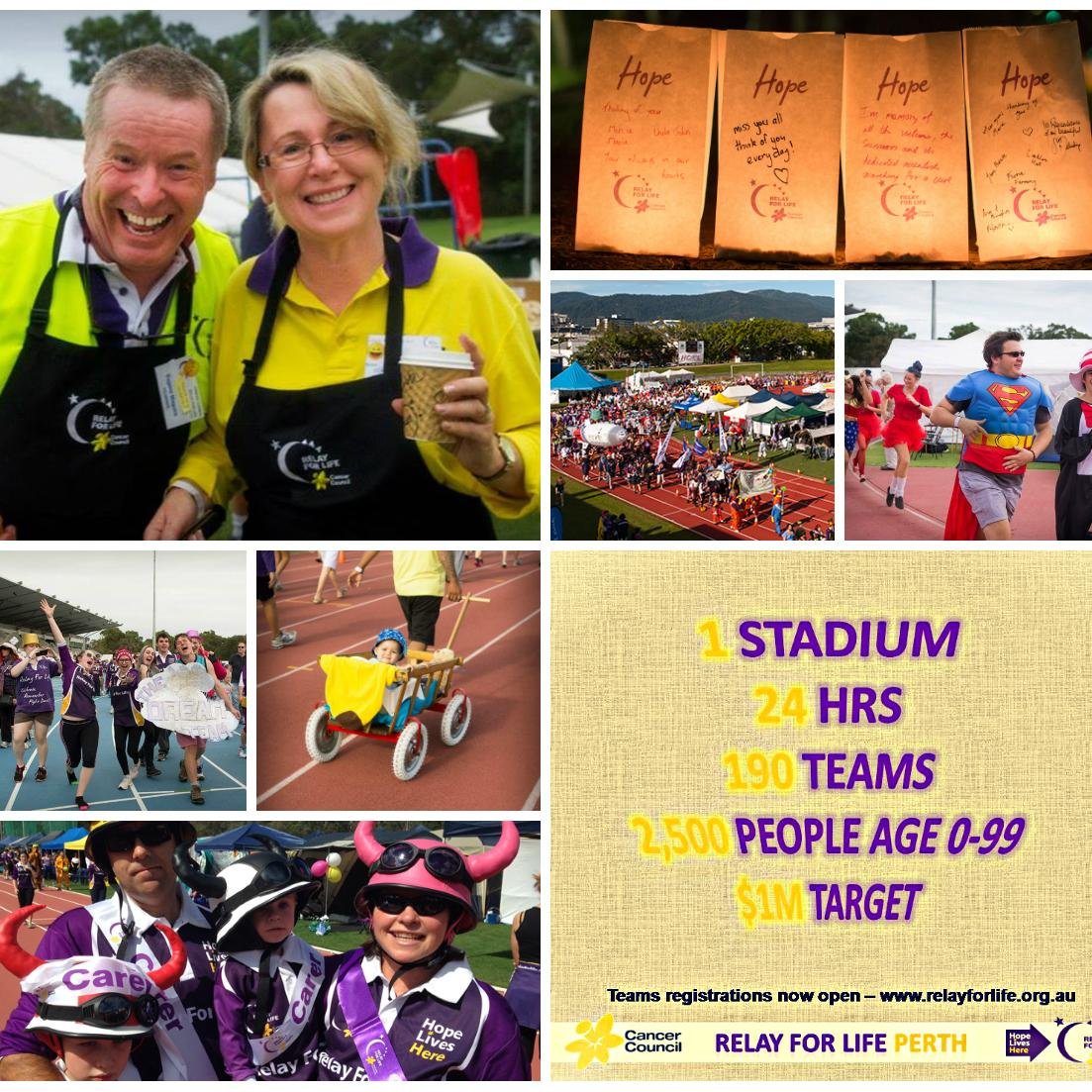 Relay For Life began in Australia in 1999, raising money for the Cancer Council. This is the official Twitter page of Relay For Life Perth