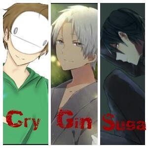 Im Gin,im a ghost, if human touches, i'll disappear. #S. Im Cryaotic, I wear a mask don't get close... #S. Suga: lost voice, writes memo's. Uses sword, #S.