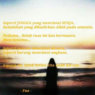 Seperti Jingga dan Penyuka Senja...