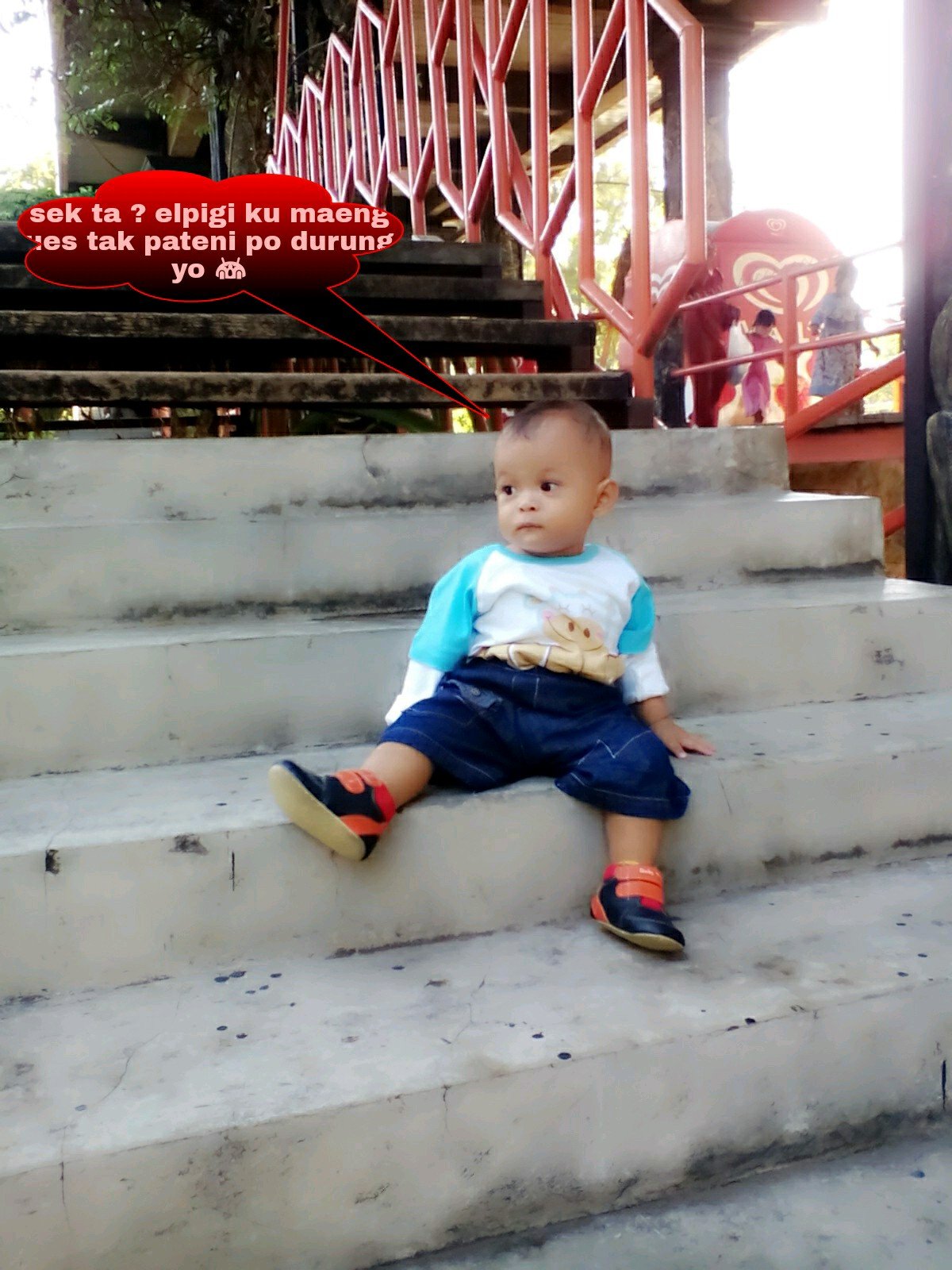 I love my little family#ayahjulpin#bundadini#adegadeng