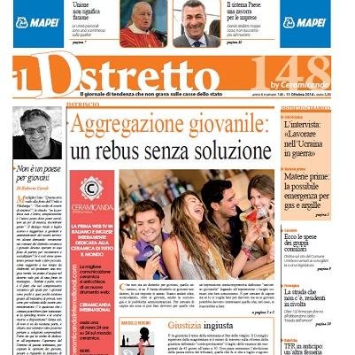 IlDstretto's profile picture. Il Dstretto, quattordicinale di informazione free press del
comprensorio ceramico reggiano modenese.