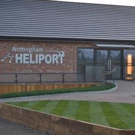 Notts_Heliport's profile picture. Nottingham Heliport located superbly in the heart of the UK just 10 miles from the city centre and is the East Midlands premier helicopter dedicated facility.