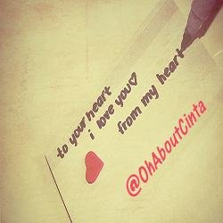 Cinta itu, Senang dan sedih kita lalui secara bersama-sama :') Follow @OhAboutCinta Untuk Tweet Lainya. ♥