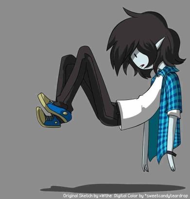 I'm Marshall Lee the vampire king. I'm a bad little boy. Drinking the red from your heart in one sitting. #Taken by @GoodLilHeroGirl