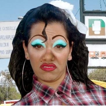 Soi Juana, soi de tijuana y bivo en tepito. Yebele, Yebele! cino lo tengo, c lo kon sigo. cino le zirbe, c lo kanvio. Pregunte cin konpromizos.