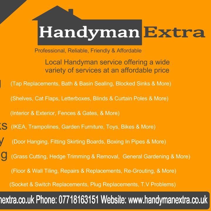 Handyman_Extra's profile picture. Handyman Extra is a professional property maintenance service, offering a wide range of services at an affordable price.