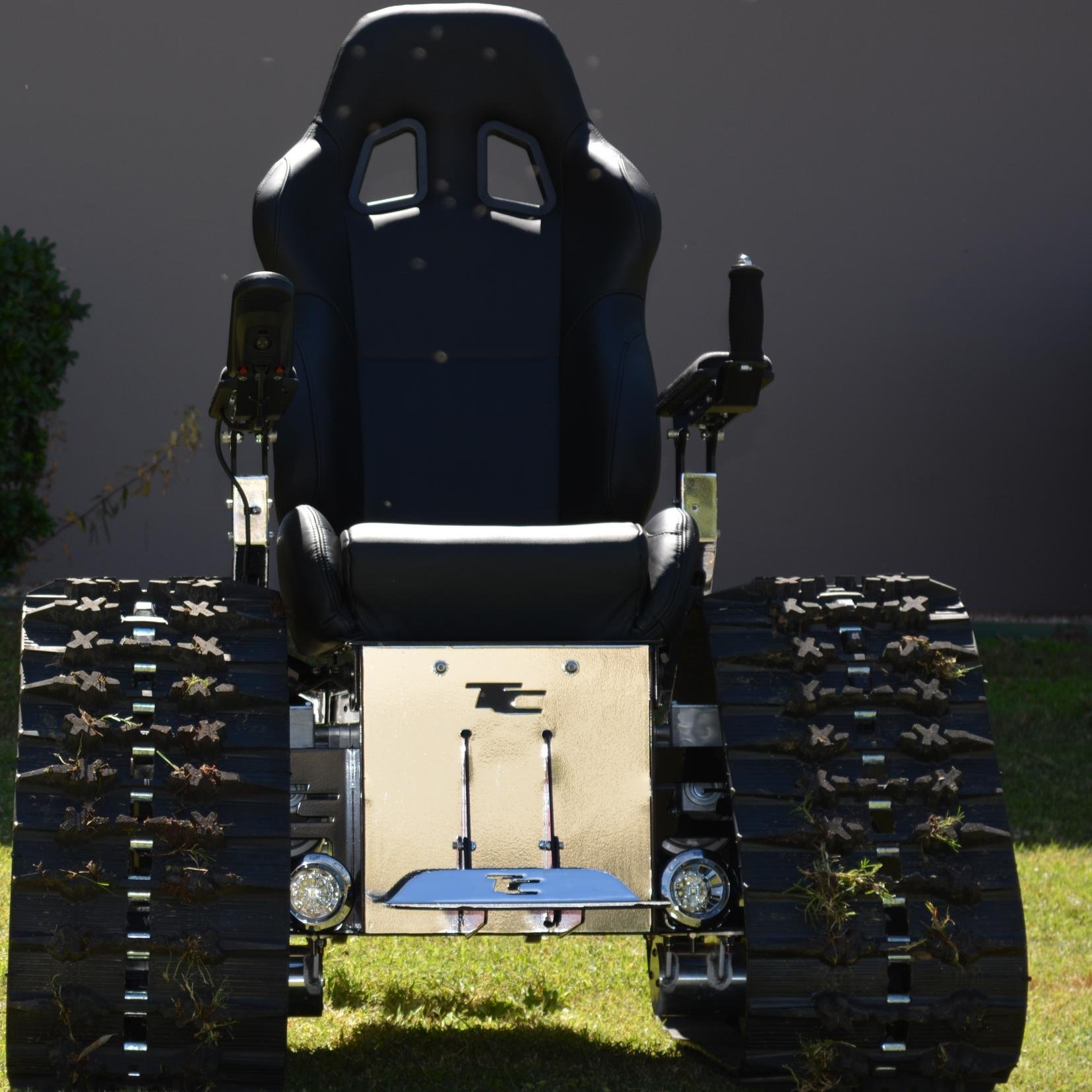 Tankchair helps disabled people 'get off the sidewalk' and enjoy having their freedom back.