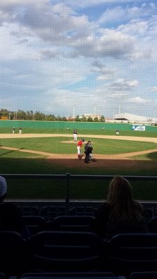 Covering University of Dayton baseball for Professor Miller's Sport Media class