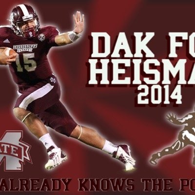 Dak Heisman. Your girls favorite player. 
(*original parody account*)
(not afilliated with dak prescott) 
#heismanhouse