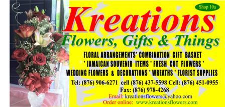Kreations Flowers is the no.1 flower shop in Jamaica very customer oriented. We are all about filling the needs of the customer.