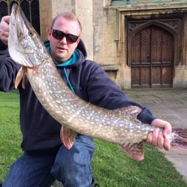 A team of people fishing built up or urban areas, proving you don't have to travel miles to catch good fish!