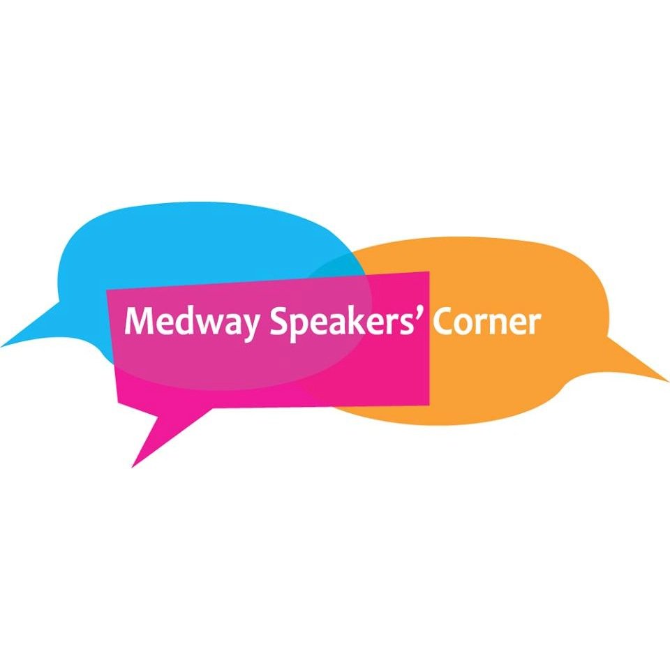 Medway Speaker's Corner aims to promote free speech and open dialogue across Medway.  Running monthly Speaker's Corners and visiting community events.