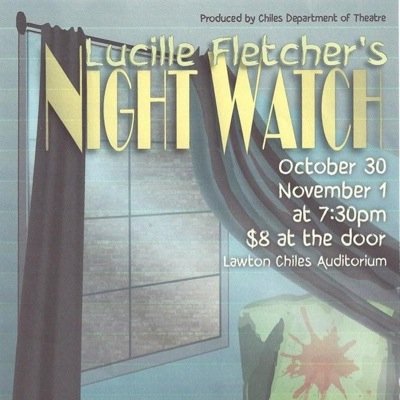 From October 30th-November 1st, experiece a modern murder mystery full of suspense and betrayal. From the Chiles Drama Department, we present Night Watch!