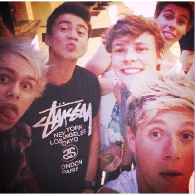 1D And 5SOS are the bands i love them! Niall,Luke,Ashton,and Louis is babe's single