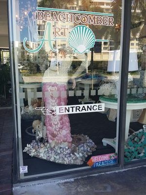 Beautifully hand crafted art made from love with treasures from the sea