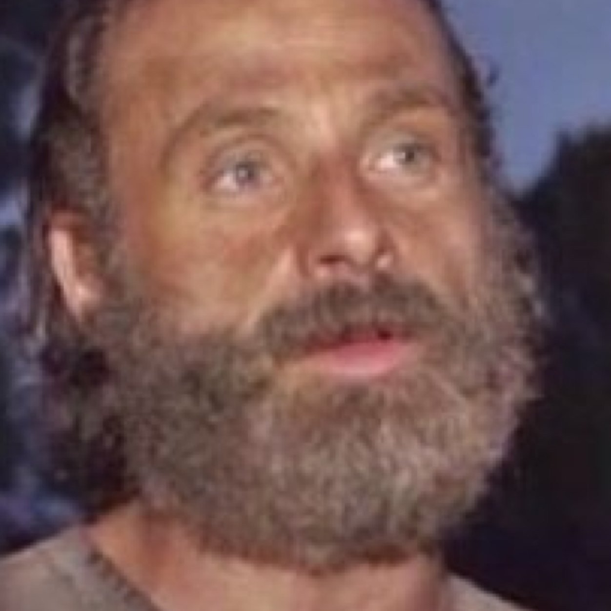 I still have some of Joe's blood in me, and I'm getting pretty gray. #TWDFamily. NOT REALLY RICK'S BEARD! Just a Parody.