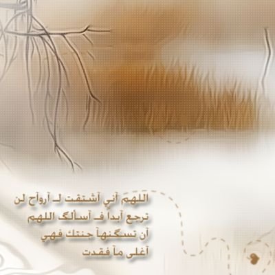 ‏يارب اجعل قبر امي روضه من رياض الجنه