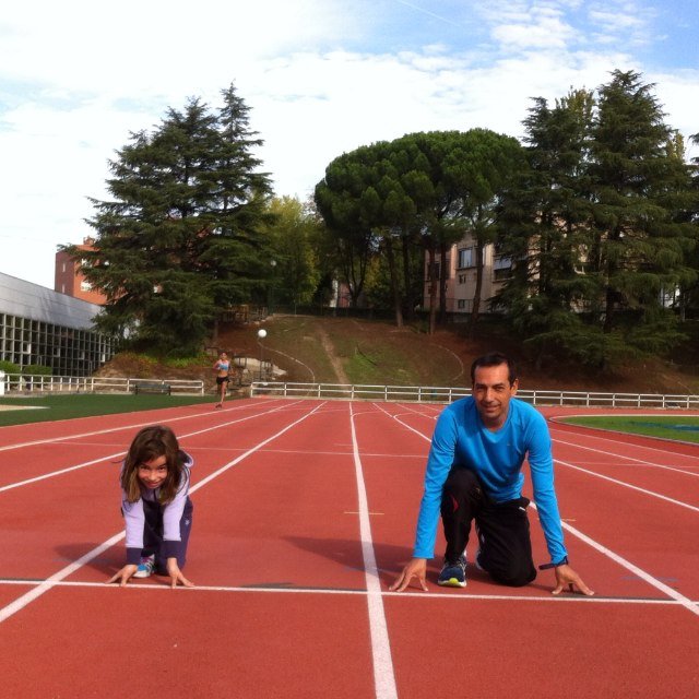 Trabajando para el Atletismo en el CAR de Madrid.