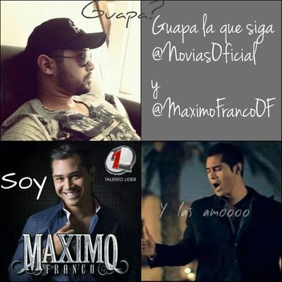 Somos un Club de Fans Oficial que Apoyamos a @MaximoFrancoOF