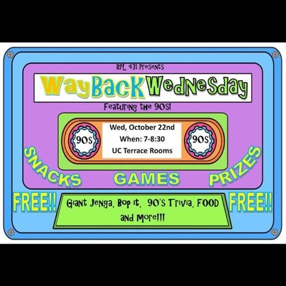 How well do you remember the 90’s? Throw yourself back in to your childhood and relive the past for a night. Wednesday, October 22nd, 7-8:30 PM