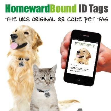 Homeward Bound ID Tags is a UK-based company producing QR coded tags for pets, which can be read using a smartphone or PC.