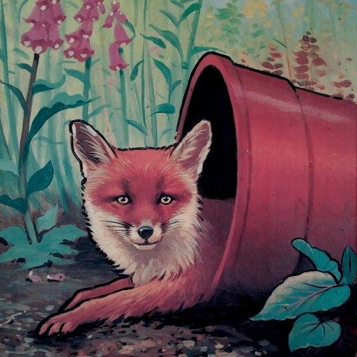Fox & Flowerpot