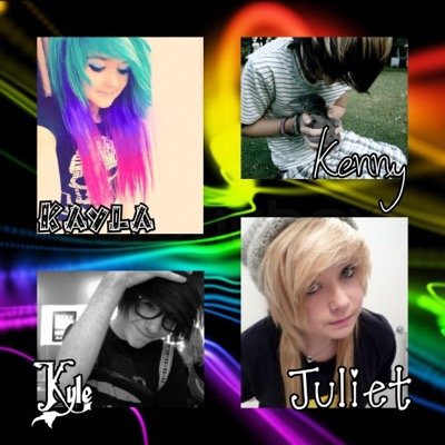 Juliet: 18/bi/single | Kyle: 19/bi/single | Kayla: 16/bi/single | Kenny: 19/bi/heartbroken | [R]andom [P]otatoes