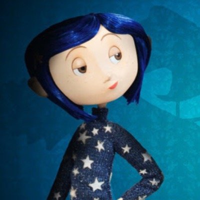 Hey Im coraline jones, not caraline. i have blue hair and blue nails. My mom and dad are always busy with boring jobs, ugh. My friend Wybie is so weird.