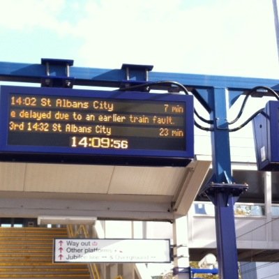 Experiencing train faults or signalling problems? You're probably on a Thameslink train. Tweet us your Thameslink delays. #crapthameslink