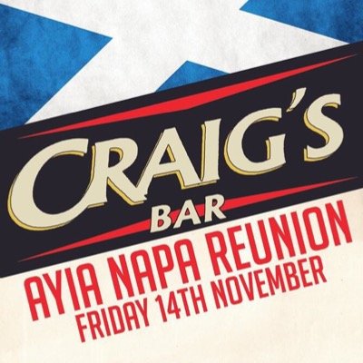 The Only Scottish Bar in Cyprus is Craigs Bar Ayia Napa! The sickest tunes and the best nights of your holiday in Napa!