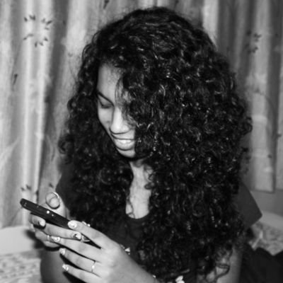 A crazy wierd soul, Curly freak! never-say-no-to-food motto :P Booksniffer. Lyrics tweeter. Scream machine. Giggle factory. ;) :P ;)