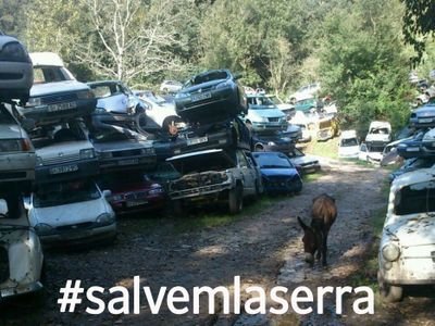 Recuperem la Serra a la Vall d'en Bas: ni circuit de motos ni cementiri de cotxes! IG: @salvem_la_serra