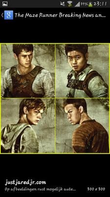 i love the mazerunner, photo's , updates fan art and manny more things from the mazerunner ♥♥