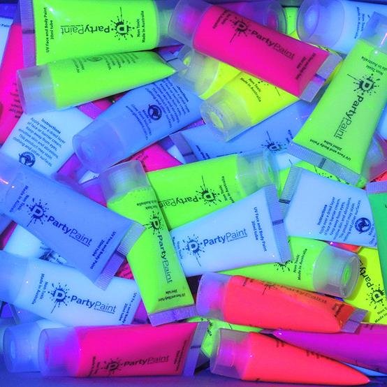 PartyPaintAU's profile picture. South East Queensland based Manufacturers and distributors of UV Neon face and body paints, UV Glow paints and Invisible Inks.