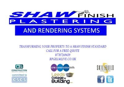 We are a Leeds based firm covering yorkshire. All your plastering needs from one phone call