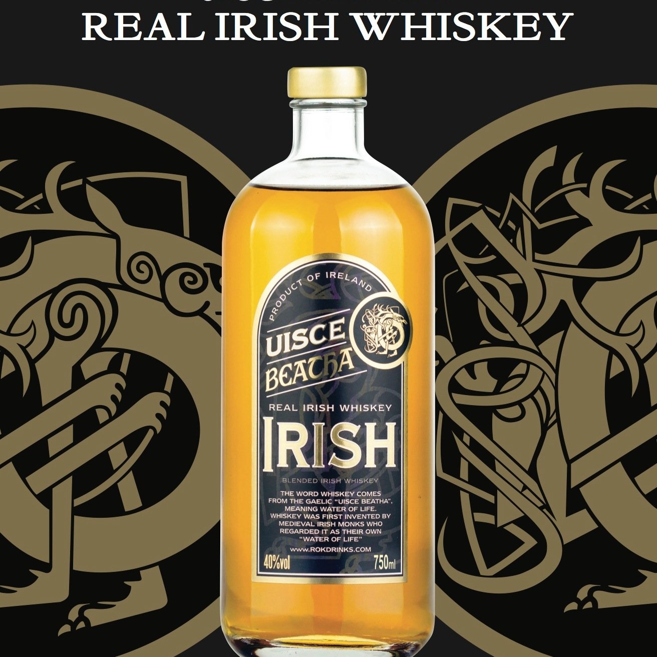 UB Real Irish Whiskey is a blended Irish whiskey with a characteristically smooth, round spirit overlaid with the influence of ageing in oak casks.