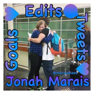 hey guys its @mahone_marais this is a jonah fan acount! im going to be posting a lot like tweets and stuff about jonah and m&g pics and edits