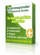 Autoresponder Profesional Gratis! no software, no script, guía en español, envia emails ilimitados de forma inteligente. 0 pagos y 0 rentas mensuales.