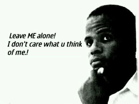 Self oriented man.