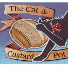 Cat and Custard Pot