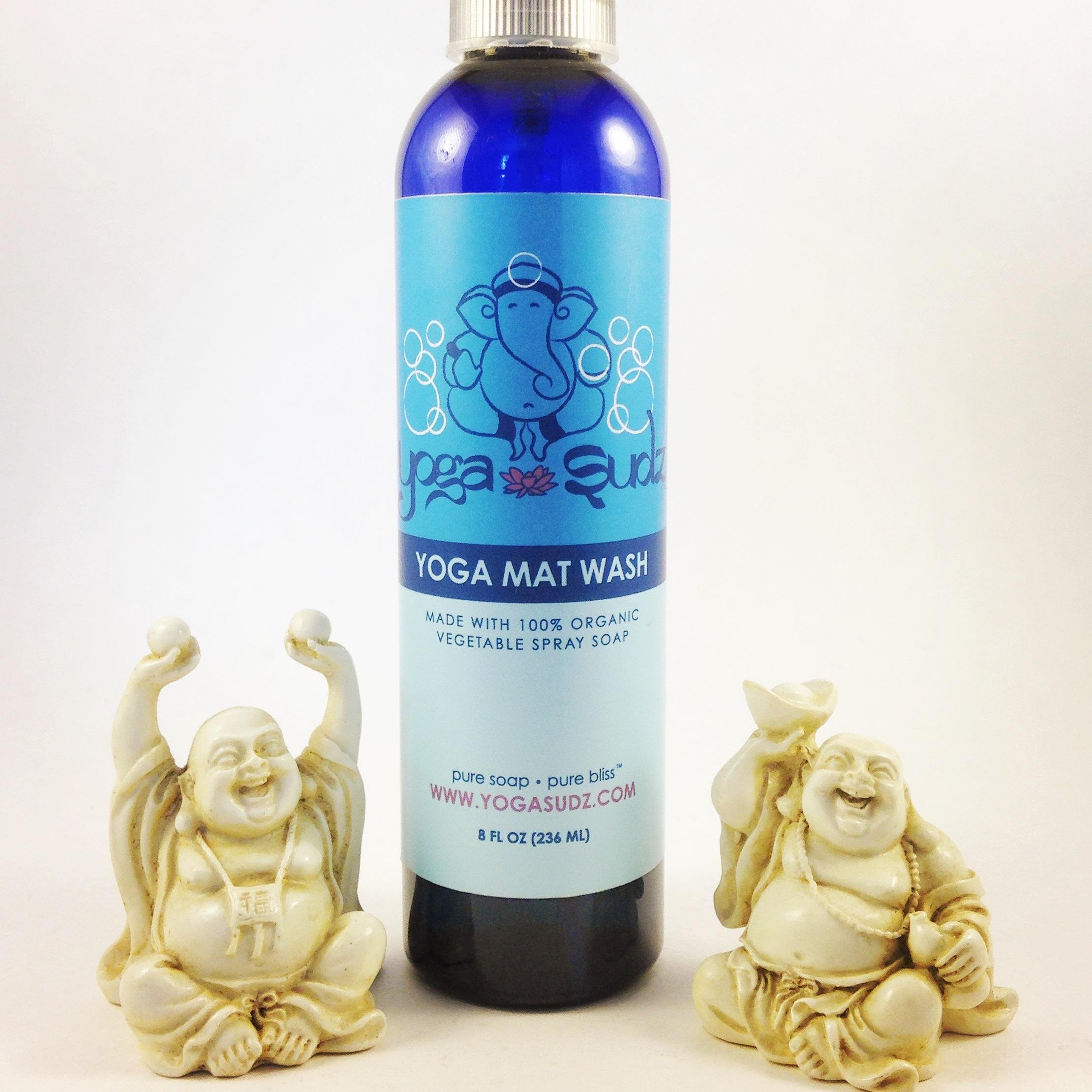 USDA certified 100% organic yoga mat cleaner! Eco friendly, cruelty free & antibacterial! Cleanse your sacred #yogamat with Yoga Sudz! ~Namaste