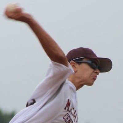 baseball is my life my profile picture shows it and no I am not mad that is just how I pitch so u shiuld follow me if u didn't already.