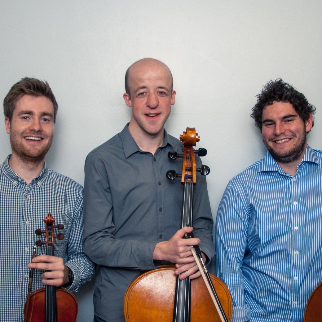 stringsoundtrio's profile picture. Violin | Cello | Bass:
                      Exciting/excited/excitable young Scottish trio, part of Live Music Now.  Tweets from George, David and Stewart.